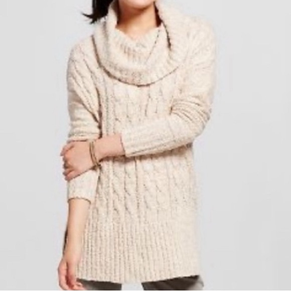 🍂🍁❄️Oatmeal Cowl Neck Knit Sweater - Picture 2 of 2